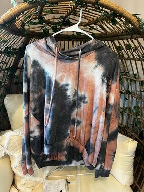 Naked Zebra Tie-Dye Hooded pullover